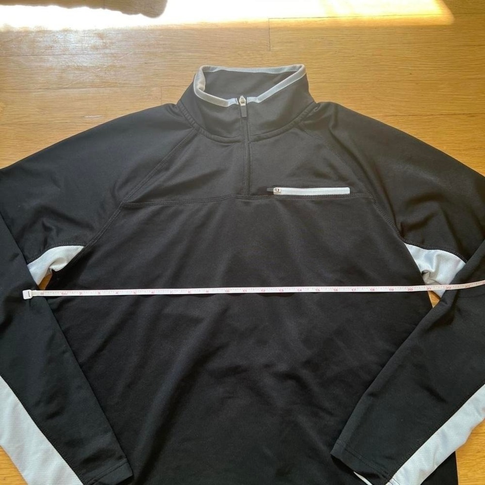 Fila black quarter zip sweatshirt, Men's Medium - Picture 5 of 6